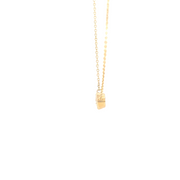 .33Ct  Yellow Gold Diamond Solitaire Pendant