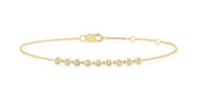 Bezel Set Petite Diamond Fashion Chain Bracelet