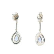 Tanzanite and Diamond Drop Earrings