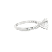 2 Carat Round Lab Grown Engagement Ring
