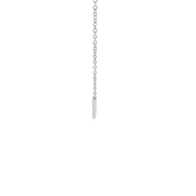 Diamond Curved Bar Necklace