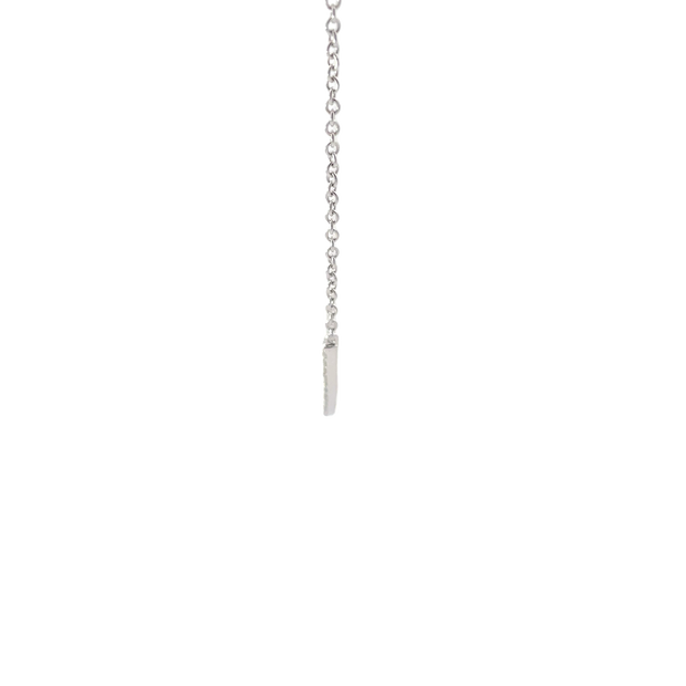 Diamond Curved Bar Necklace