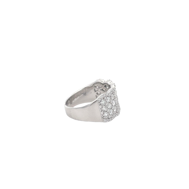 14 Karat White Gold Diamond Ring