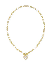 Kendra Scott Ari Heart Enamel Chain Necklace