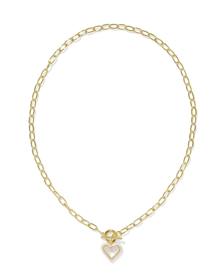 Kendra Scott Ari Heart Enamel Chain Necklace