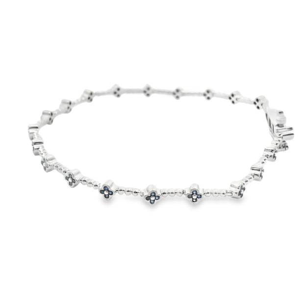 Sapphire Clover Bracelet