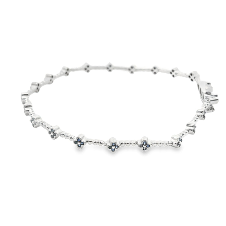 Sapphire Clover Bracelet