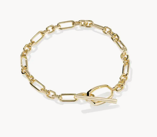 Kendra Scott Slyvia Gold Tone Toggle Bracelet