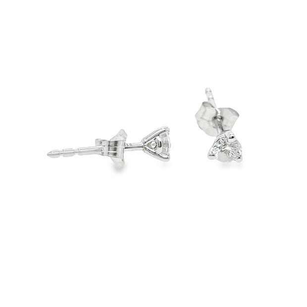 Diamond Solitaire Earrings