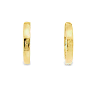 Emerald and Diamond Huggies