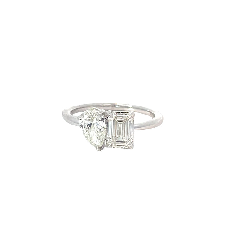 Lab Grown Two Stone Ring