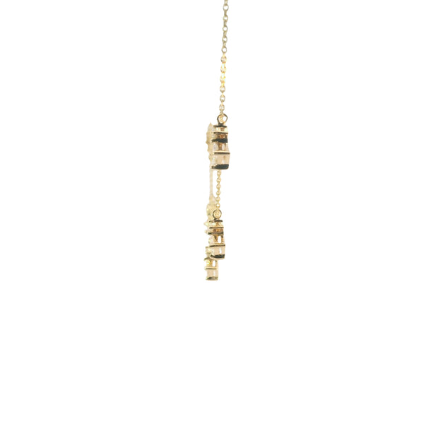 Princess Diamond Station Necklace