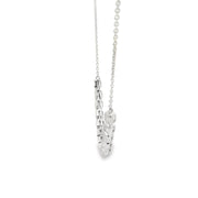 Bezel Set Emerald Cut Diamond Tennis Necklace