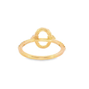 Moonstone and Diamond Ring