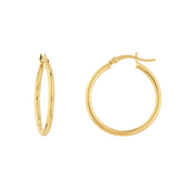 Yellow Gold Polished Hoops
