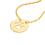 Paw Cutout Necklace