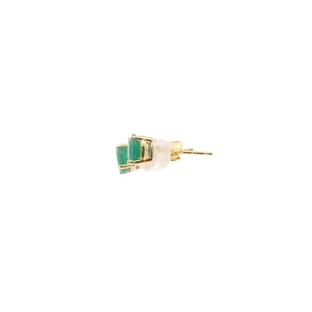 Emerald Solitaire Earrings