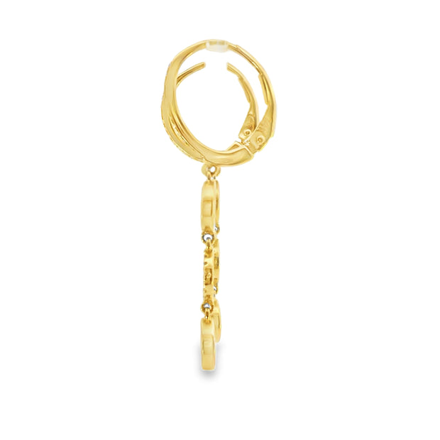 Drop Earrings with Turquoises and Lapis