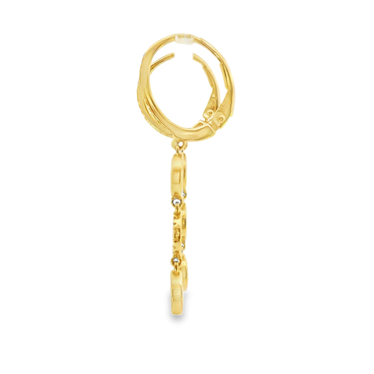 Drop Earrings with Turquoises and Lapis