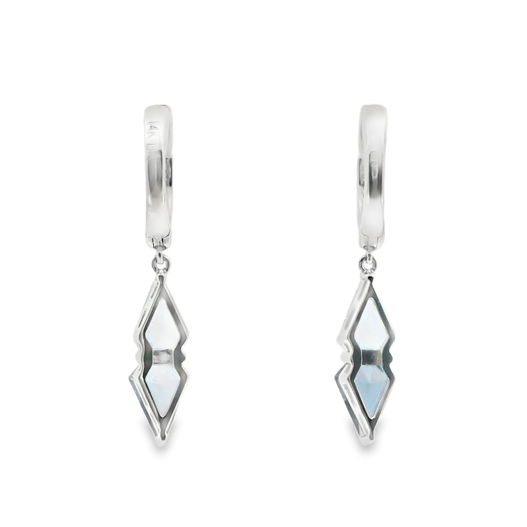 Swiss and London Blue Topaz Earrings