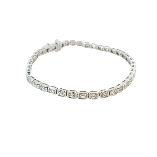 Diamond Bezel Set Tennis Bracelet