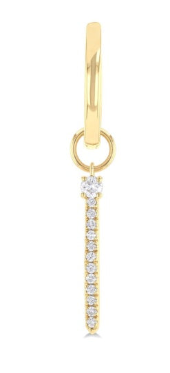 Vertical Bar Diamond Earrings