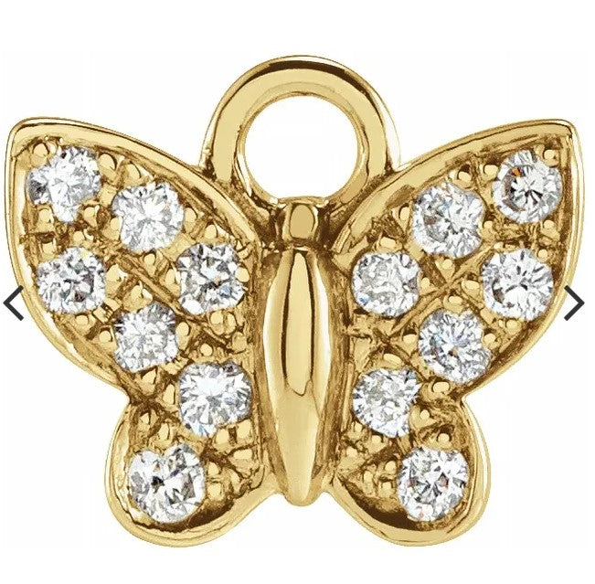 Diamond Butterfly Dangle
