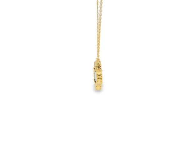 Clover Necklace in Lapis