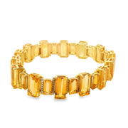 Citrine and Diamond Bracelet