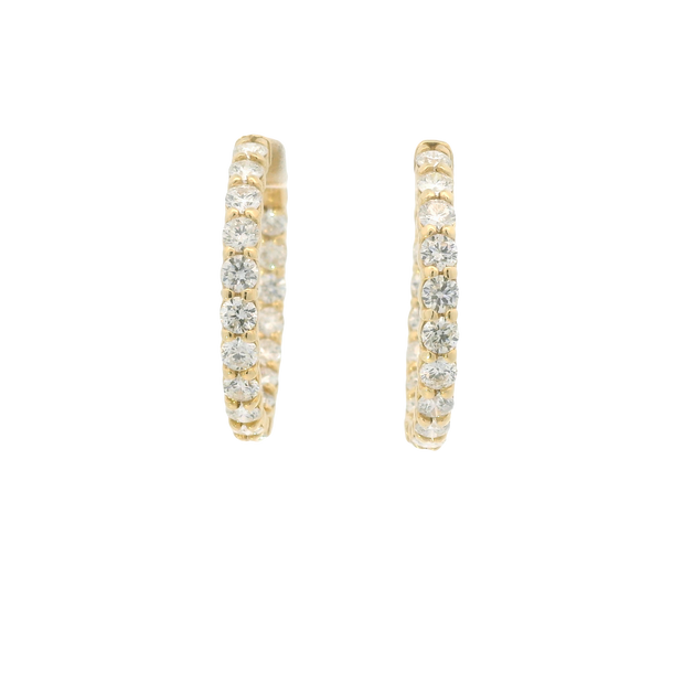 5.10 tw Diamonds Hoops