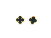 Clover Earrings in Onyx