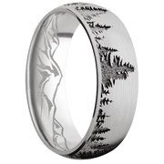 14K White Gold + Satin Finish
