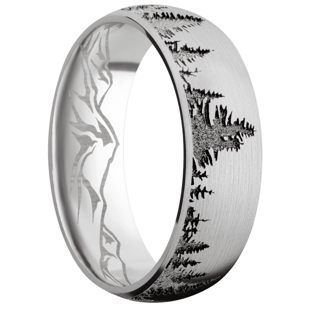 14K White Gold + Satin Finish
