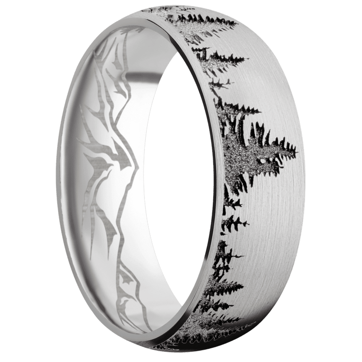 14K White Gold + Satin Finish