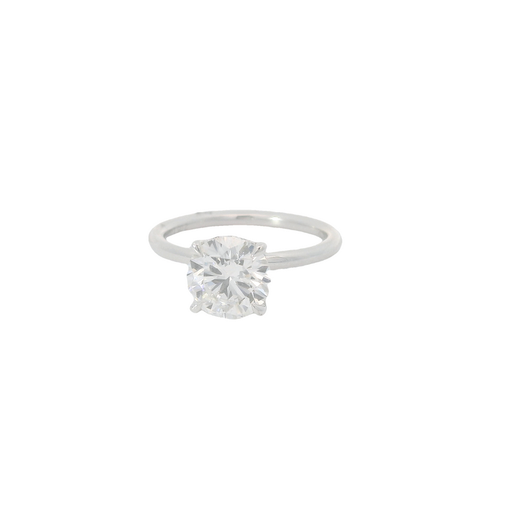White Gold Lab Grown Engagement Ring