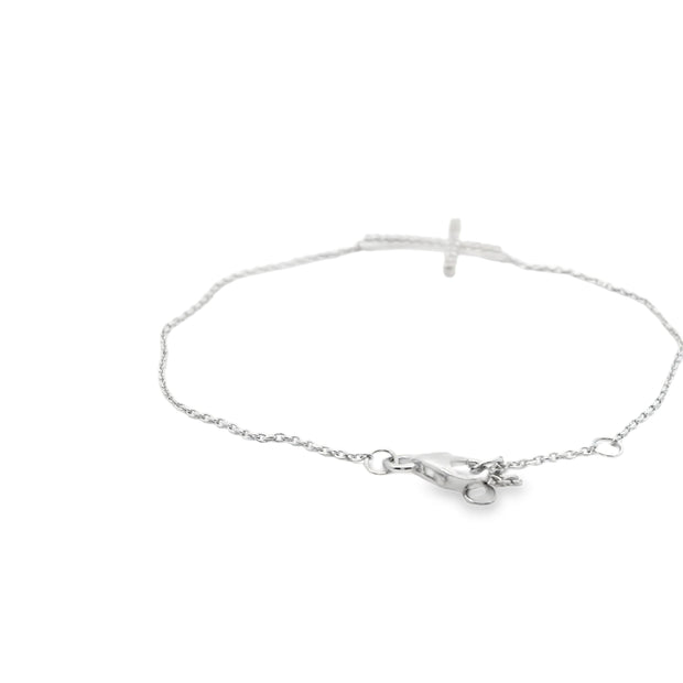 Diamond Cross Chain Bracelet
