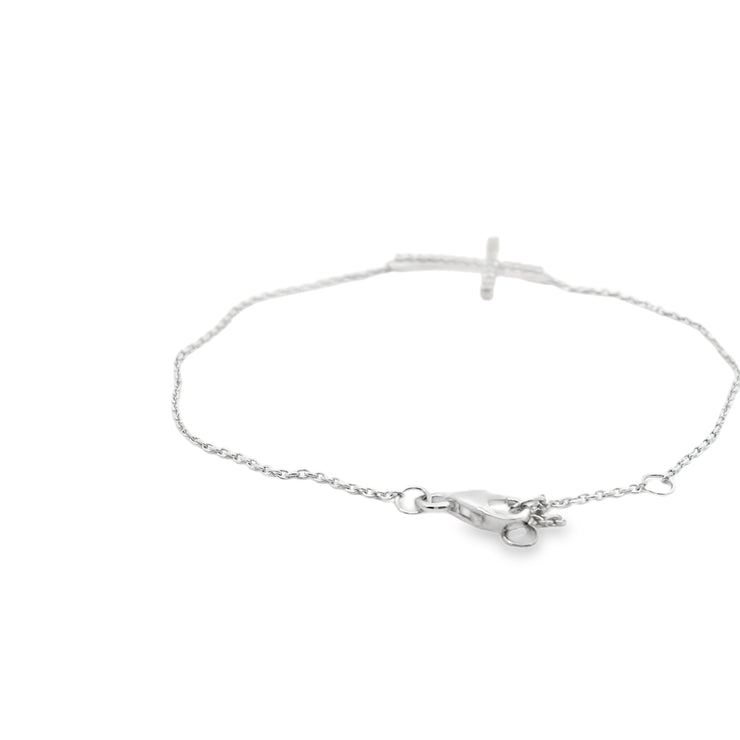 Diamond Cross Chain Bracelet