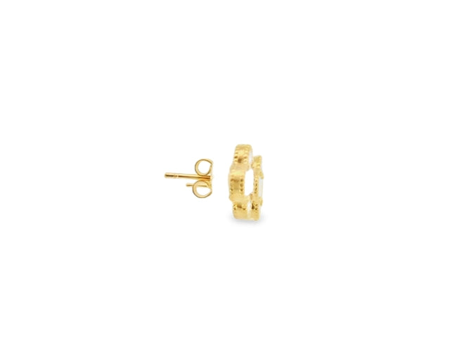 Clover Earrings in Mother of Pearl