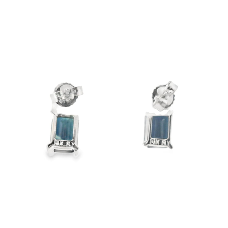 Sapphires and Diamonds Studs