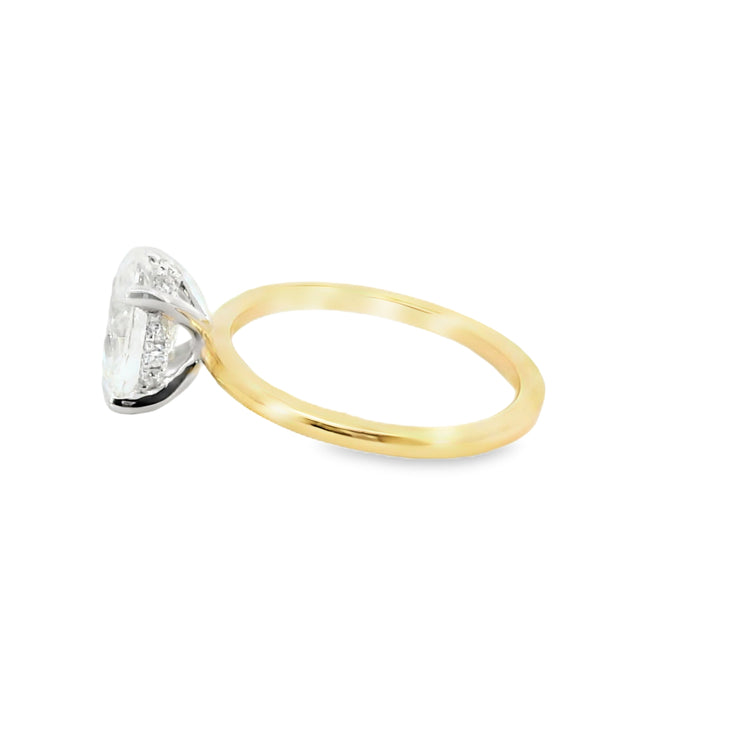 2.00 CT. Oval Lab Grown Diamond Engagement Ring