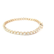 Yellow Gold Lab Grown Diamond Tennis Bracelet