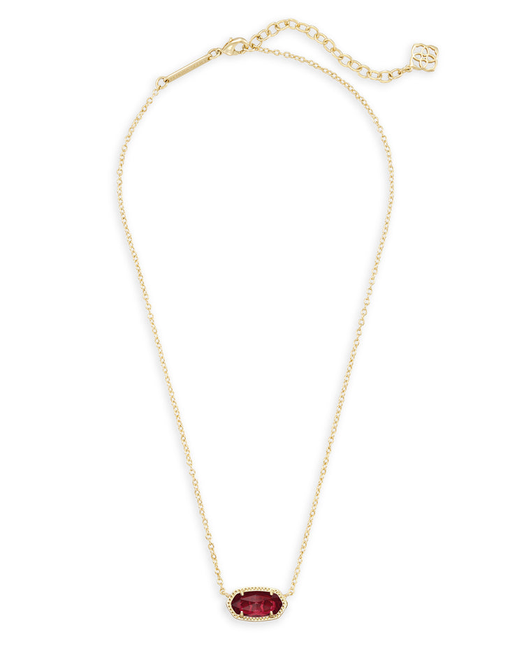 Kendra Scott Gold Clear Berry Elisa Necklace