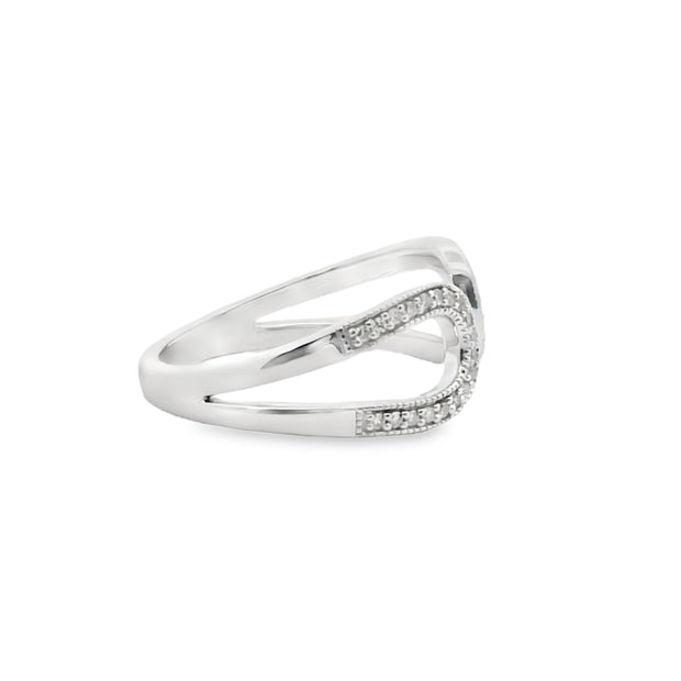 Diamond Buckle Ring