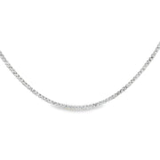 Diamond Tennis and Paperclip Necklace