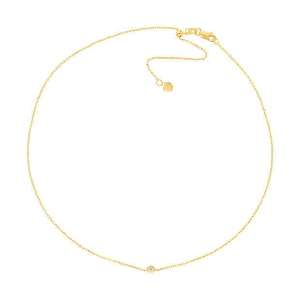 Diamond Bezel Choker Necklace