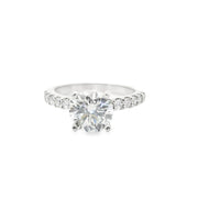 2 Carat Round Lab Grown Engagement Ring