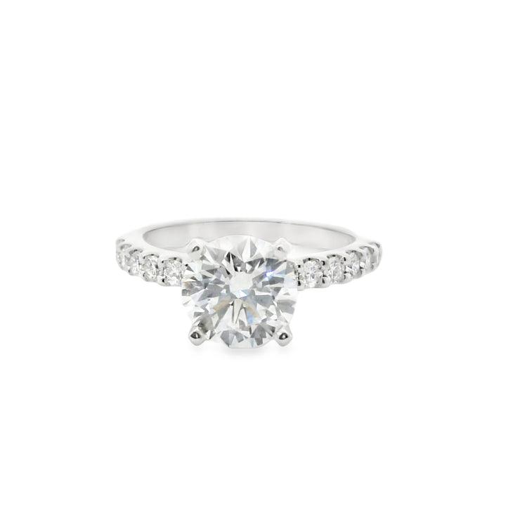 2 Carat Round Lab Grown Engagement Ring