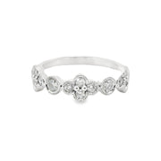 Diamond Clover Vintage Inspired Ring