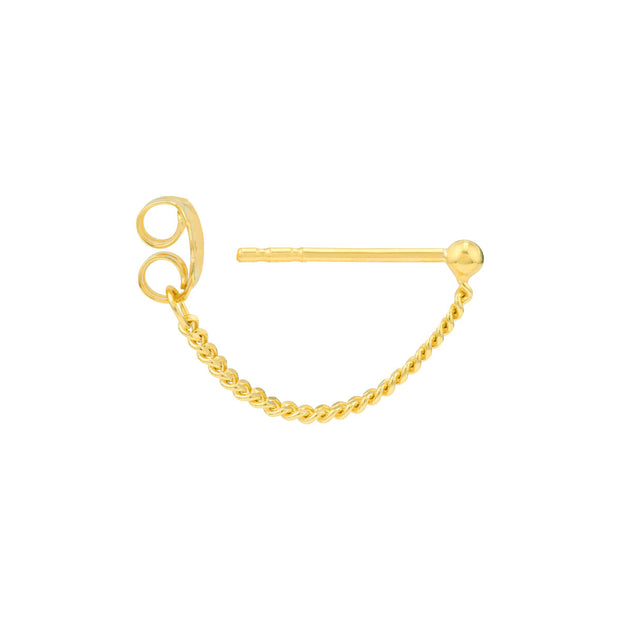 Ball Stud with Curb Chain Connector