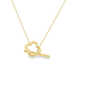 Clover Pendant with Toggle Closure